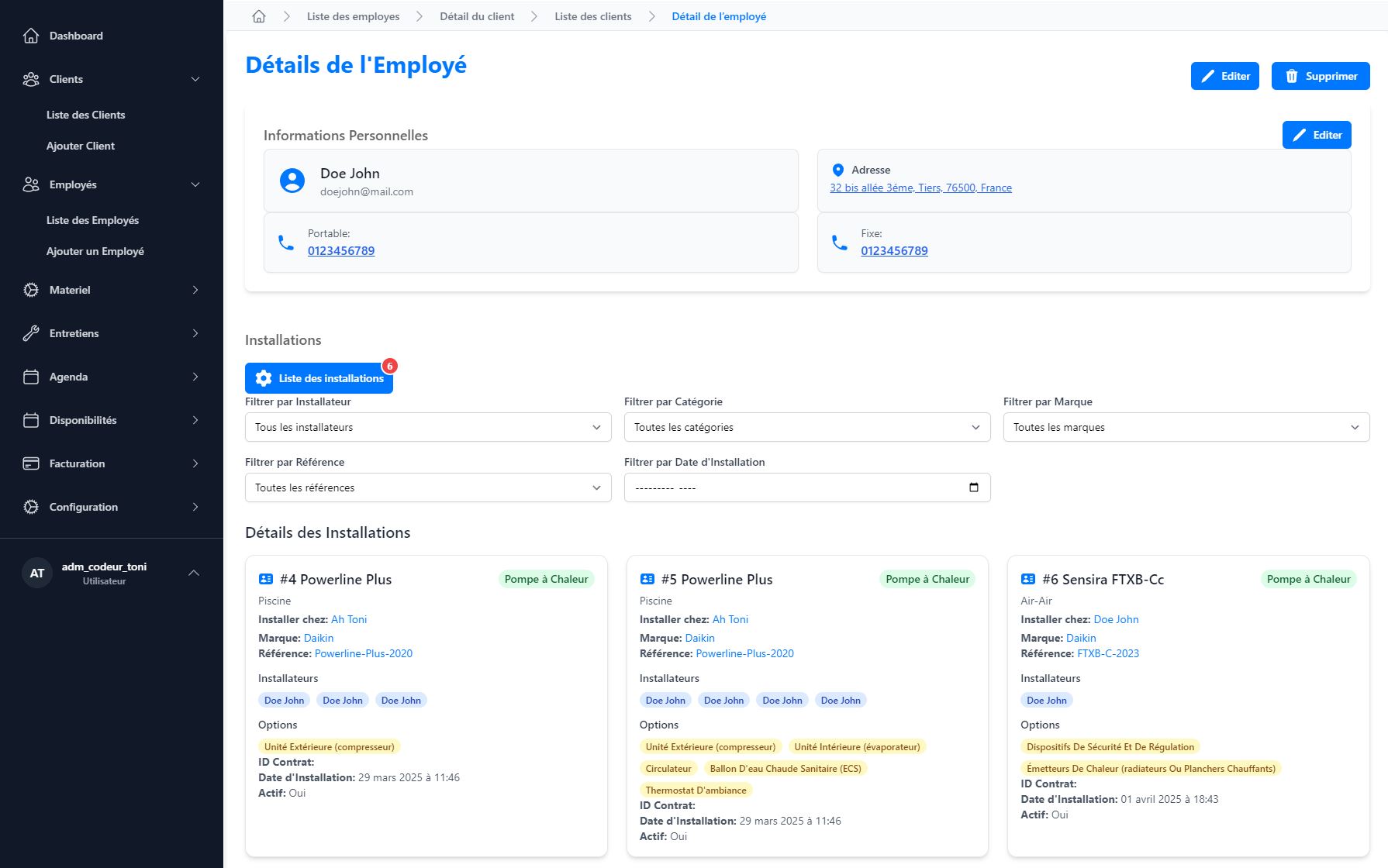 Intégration des modules MinderServ